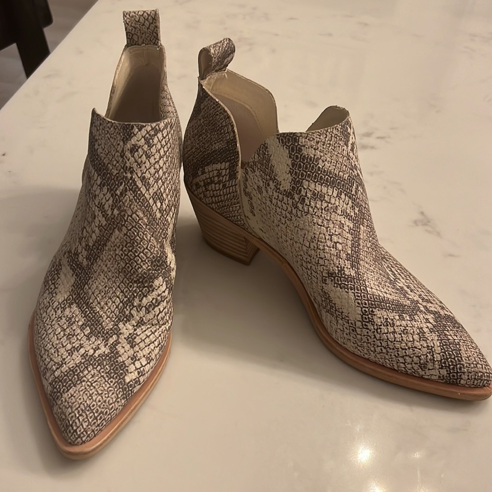 Gorgeous Python Booties, Nwot. - image 2